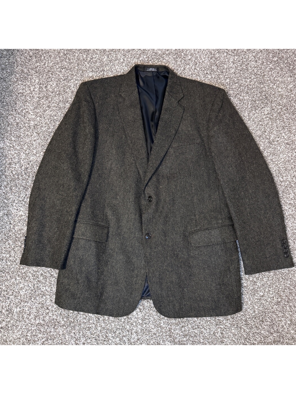 Vintage 44R Barrington Tweed Blazer Mens Sport Coat 2 Button Retro